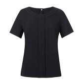 Ladies Verona Short Sleeve Shirt, Black, 16, Brook Taverner