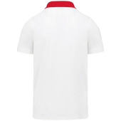 Tweekleurige herenpolo jersey White / Red 3XL