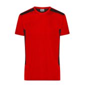 Men`s Workwear T-Shirt - STRONG - - red/black - 6XL