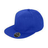 Bronx Original Flat Peak Snap Back Cap - Sapphire - One Size