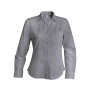 Dames Oxford blouse lange mouwen Oxford Silver L