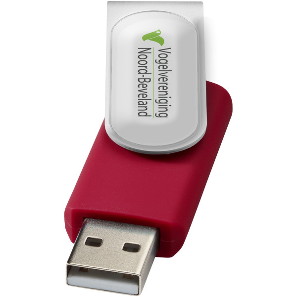 Rotate-doming USB 2GB - Rood/Zilver