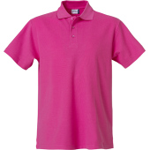 Clique Basic Polo helder kersen xs