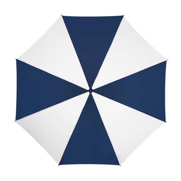 Falconetti- Golfparaplu - Handopening - Windproof -  125 cm - Blauw/wit