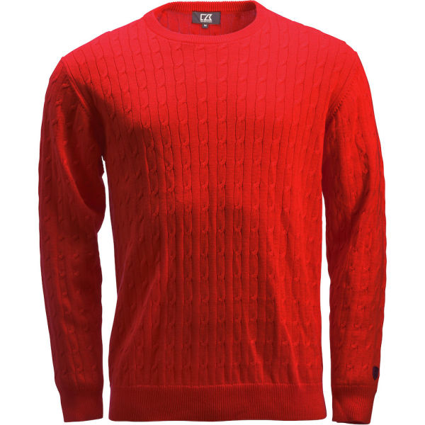 Cutter & Buck Blakely knitted sweater heren rood 4xl
