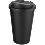 Americano® Recycled 350 ml geïsoleerde beker - Zwart
