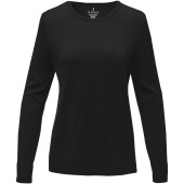 Merrit dames pullover met ronde hals - Zwart - XL