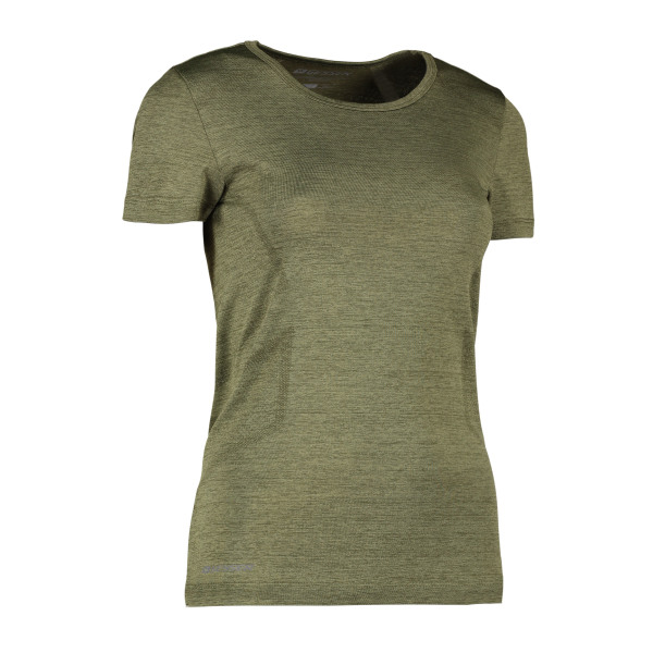 GEYSER T-shirt | seamless | women - Olive melange, XS