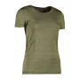 GEYSER T-shirt | seamless | women - Olive melange, XS