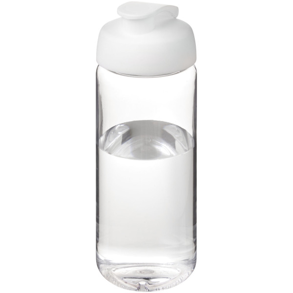 H2O Active® Octave Tritan™ 600 ml sportfles met klapdeksel - Transparant/Wit