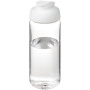 H2O Active® Octave Tritan™ 600 ml flip lid sport bottle - Transparent clear/White
