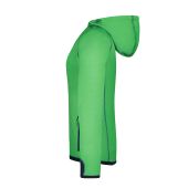 Ladies' Hooded Fleece - green/navy - XXL