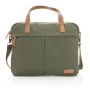 Impact AWARE™ 16 oz. recycled canvas laptop bag, green