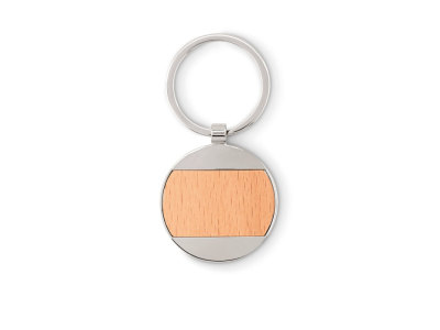 MATIKAS - Sleutelhanger rond hout/metaal MATIKAS - Sleutelhanger rond hout/metaal