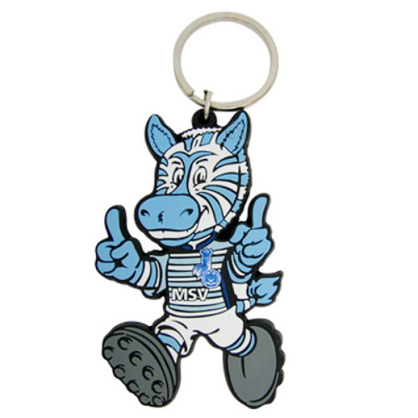 2D zacht PVC sleutelhanger