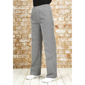 Pull On Chefs Trousers Black / White L