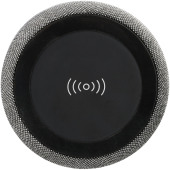 Fiber 3W Bluetooth®-højttaler med trådløs opladning - Ensfarvet sort
