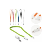 Keycord en oplaadkabel 3-in-1 - Licht Groen