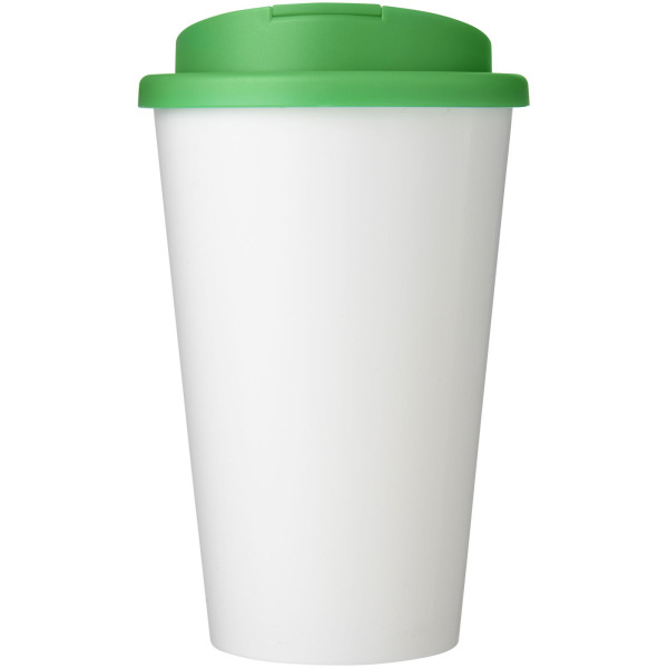 Brite-Americano® 350 ml tumbler with spill-proof lid - White/Green