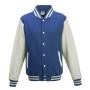 AWDis Varsity Jacket, Royal Blue/White, XXL, Just Hoods