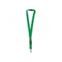 Polyester lanyard 20mm with buckle and hook - Green 348C