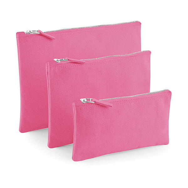Canvas Accessory Pouch - True Pink - S