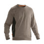 5402 Roundneck sweatshirt khaki/zwart 4xl