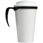 Brite-Americano® grande 350 ml insulated mug - Solid black/White