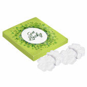 Vierkant doosje Klavertje 4 mints Vierkant doosje Klavertje 4 mints