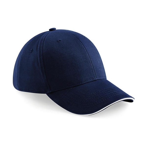 Athleisure 6 Panel Cap - French Navy/White - One Size