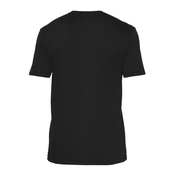 Buisvormig T-shirt voor volwassenen met print Softstyle Pitch Black S
