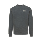 Iqoniq Denali gerecycled katoen sweater ongeverfd, ongeverfd antraciet (XL)