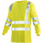Jobman 5593 Hi-vis long sleeve t-shirt geel xs
