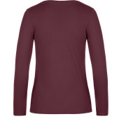 #E190 Ladies' T-shirt long sleeve Burgundy XS