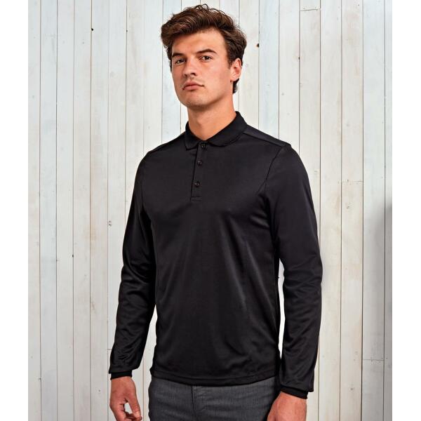 Long Sleeve Coolchecker® Piqué Polo Shirt