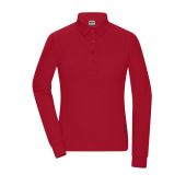 Ladies' Workwear-Longsleeve Polo - red - L