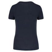 Damessport-T-shirt triblend met ronde hals French Navy Heather XXL