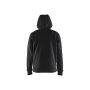 Hooded sweatshirt met rits gevoerd