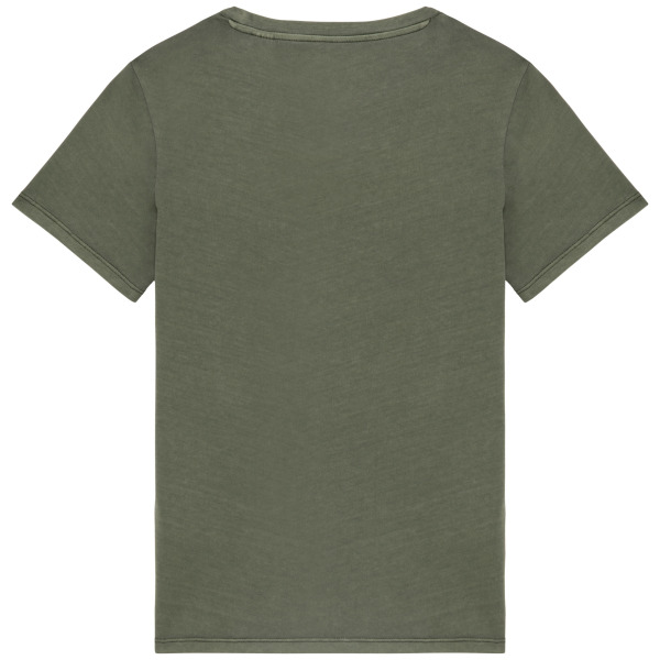 Ecologisch verwassen dames-T-shirt Washed Organic Khaki S