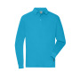 Men's Workwear-Longsleeve Polo - turquoise - 6XL