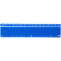 Refari 15 cm recycled plastic ruler - Blue