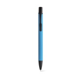 Pippens balpen rubberized aluminium blauwe inkt