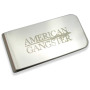 Classical Silver Shine Money Clip with Logo Laser-Engraved