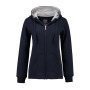 L&S Heavy Sweater Hooded Cardigan for her navy XXL