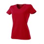 T-shirt V Hals Fitted Dames 101008 Red S