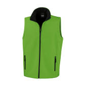 Men's Printable Softshell Bodywarmer - Vivid Green/Black - XL