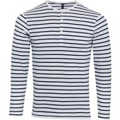 Long John - Men's roll sleeve T-shirt White / Navy XS