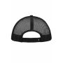 MB070 5 Panel Polyester Mesh Cap - white/black - one size