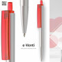 Ballpoint Pen e-Venti Silver Red