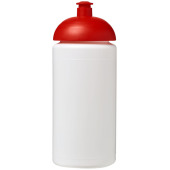 Baseline® Plus grip 500 ml sportflaska med kupollock - Vit/Röd